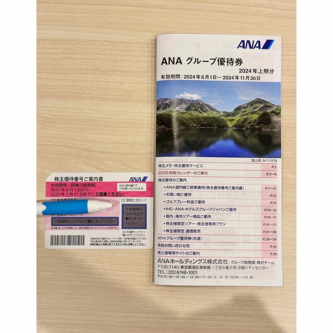 ANA(全日本空輸)(エーエヌエー(ゼンニッポンクウユ))のANA 株主優待 チケットの乗車券/交通券(航空券)の商品写真