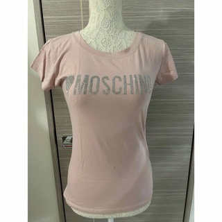 韓国ファッション　キラキラロゴTシャツ　ピンク(Tシャツ/カットソー(半袖/袖なし))