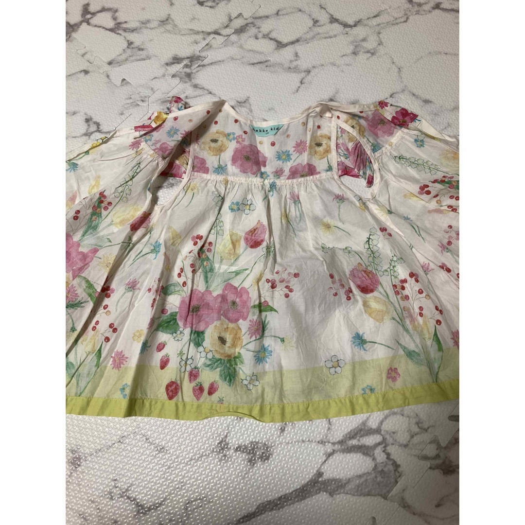 hakka kids(ハッカキッズ)のハッカベビー　チュニック　100 キッズ/ベビー/マタニティのキッズ服女の子用(90cm~)(Tシャツ/カットソー)の商品写真