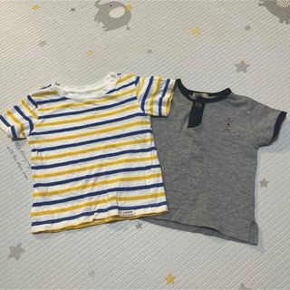 80センチ　半袖　Tシャツ　男　夏　キッズ　2枚セット　子供　保育園(Ｔシャツ)