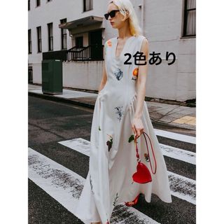 AMERI ELEANOR LINEN LIKE DRESS(ロングワンピース/マキシワンピース)