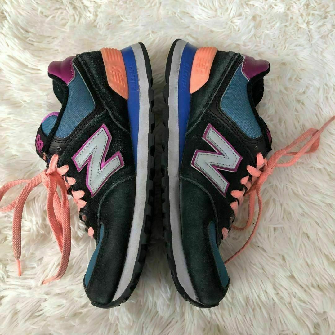 New Balance(ニューバランス)のNEW BALANCEニューバランス574スニーカーネイビーピンク23cm レディースの靴/シューズ(スニーカー)の商品写真