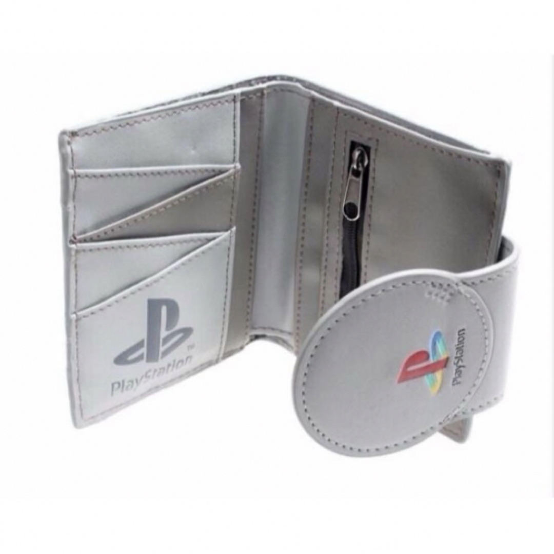 新品 SONY 初代 PlayStation プレステ PS1 二つ折り 財布 メンズのファッション小物(折り財布)の商品写真