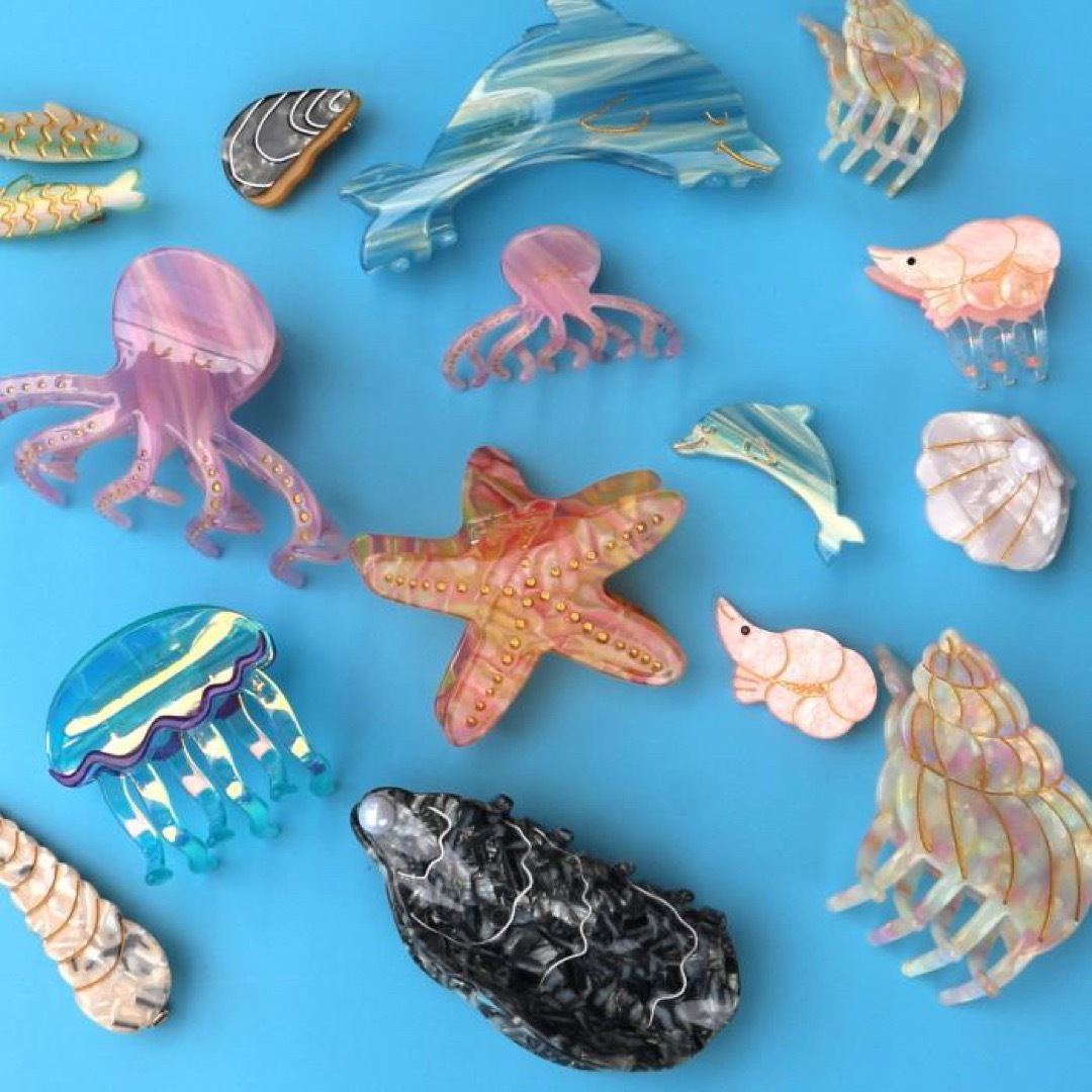 Jellyfish Claw クラゲ　ヘアアクセサリー　ヘアクリップ　バレッタ レディースのヘアアクセサリー(バレッタ/ヘアクリップ)の商品写真