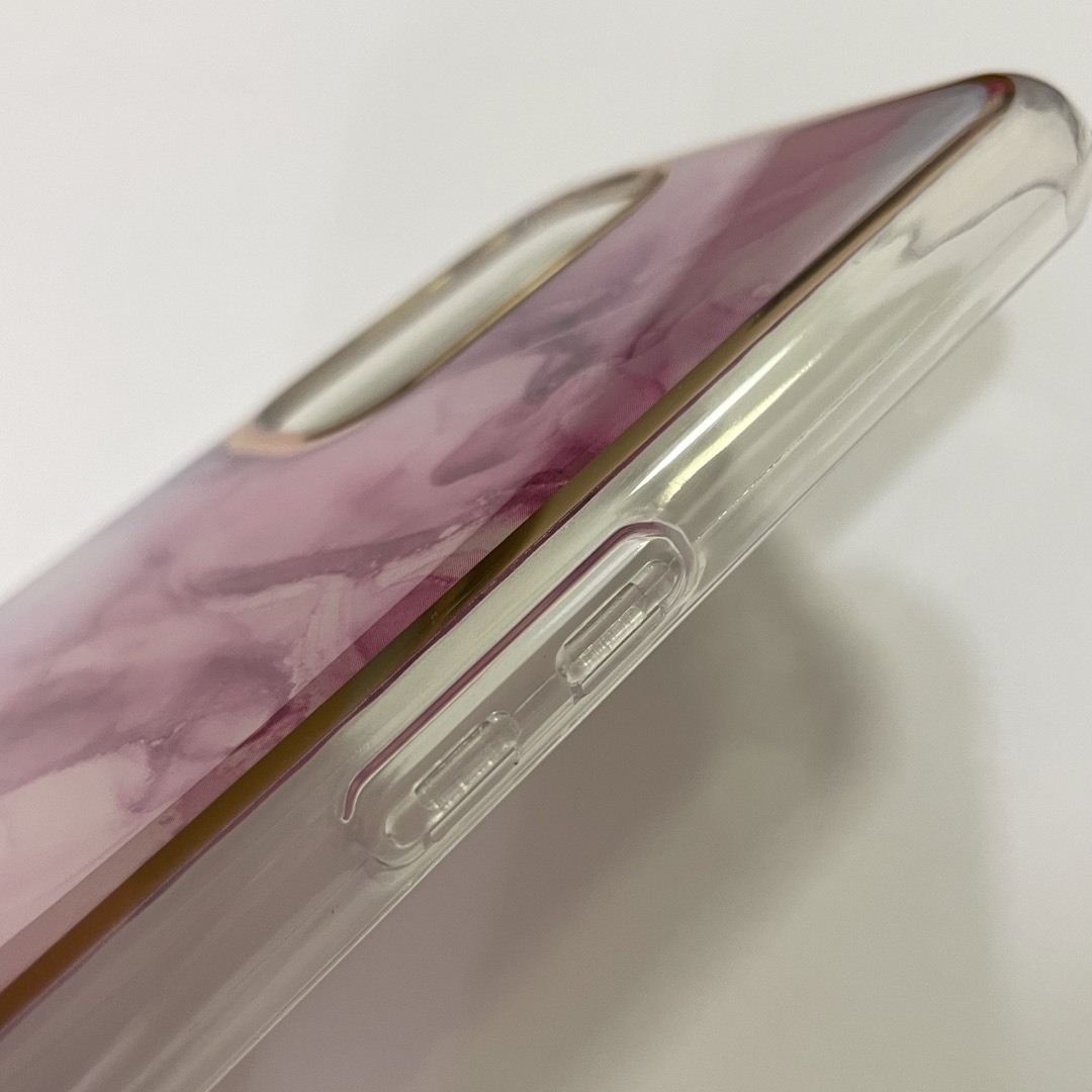 OPPO A54 5G ピンク パープル マーブル カバー メッキ スマホ/家電/カメラのスマホアクセサリー(Androidケース)の商品写真