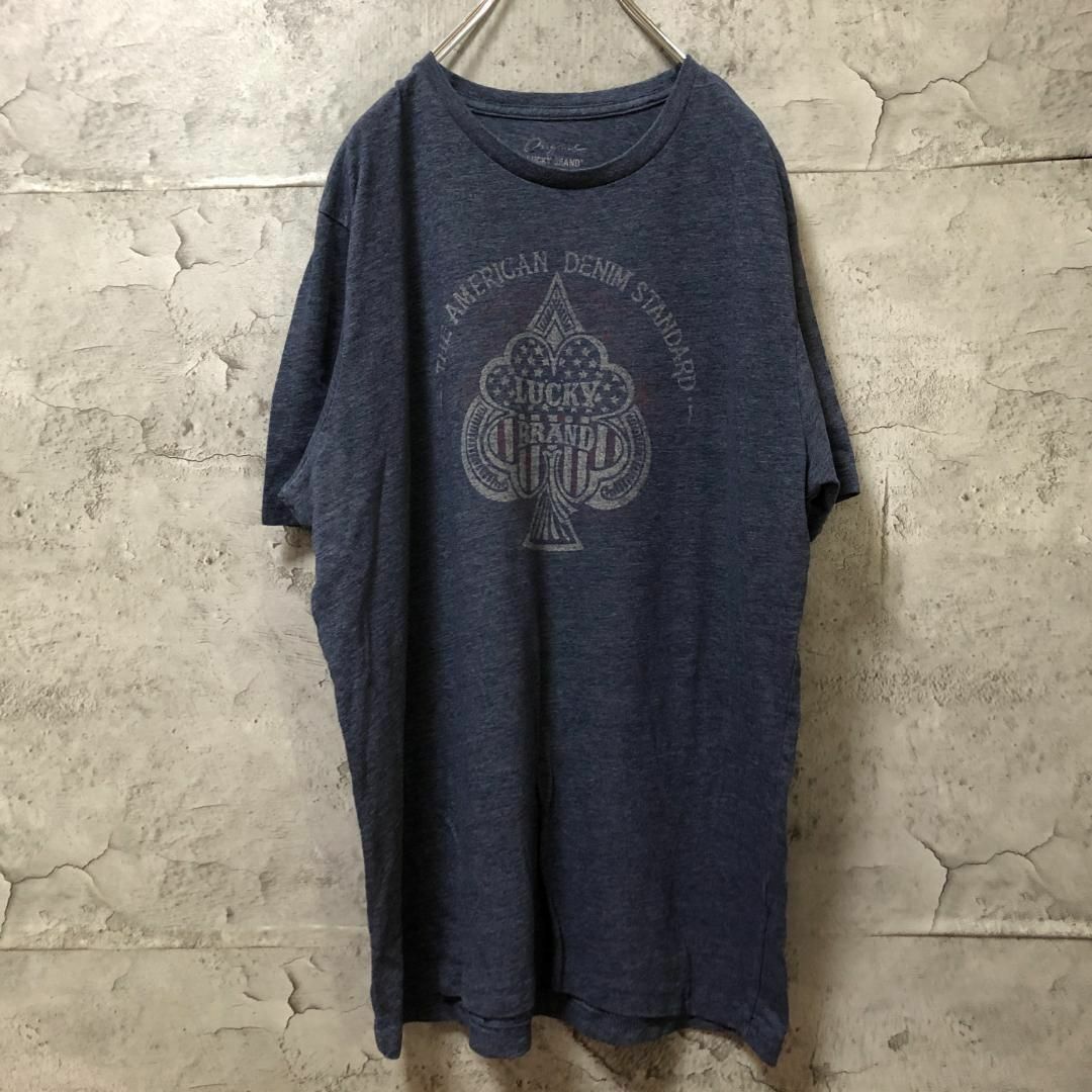 LUCKY BRAND クローバー スペード スレ加工 Tシャツ メンズのトップス(Tシャツ/カットソー(半袖/袖なし))の商品写真