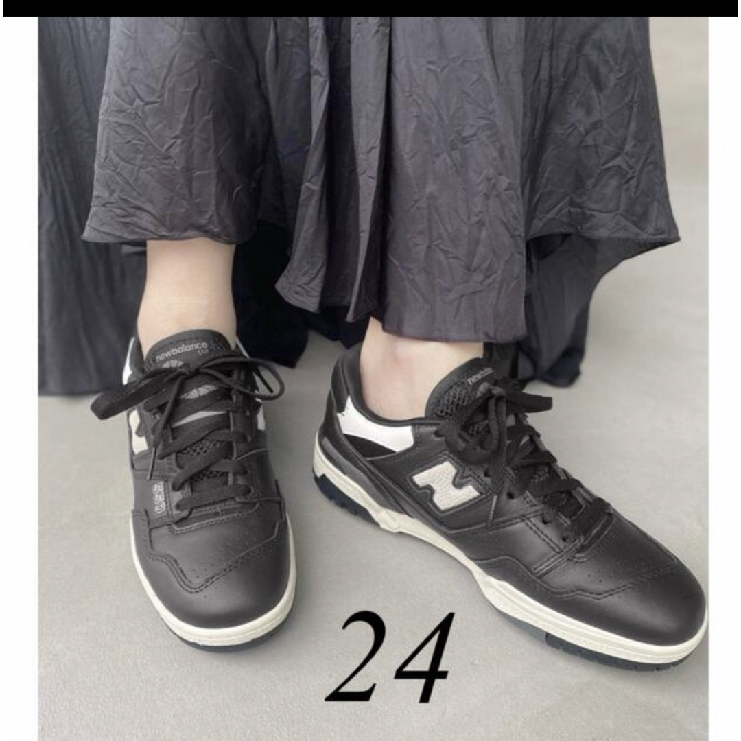 L'Appartement DEUXIEME CLASSE(アパルトモンドゥーズィエムクラス)のアパルトモン　New Balance BB550 LBW BLACK 24.0 レディースの靴/シューズ(スニーカー)の商品写真