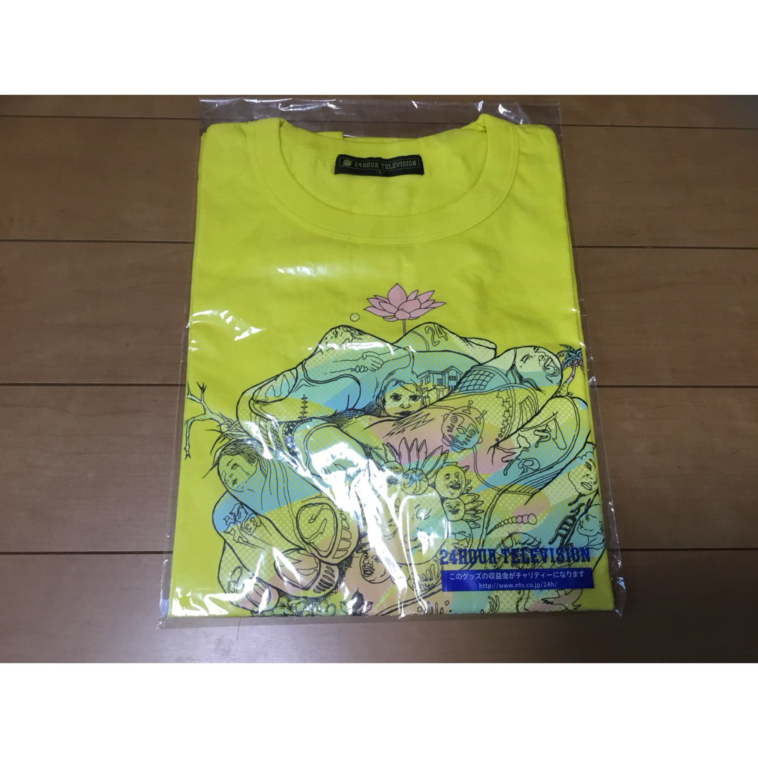 嵐(大野智デザイン)★ 新品　半袖　チャリティTシャツ　イエロー　S  1651 レディースのトップス(Tシャツ(半袖/袖なし))の商品写真