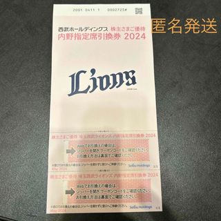 サイタマセイブライオンズ(埼玉西武ライオンズ)の西武ホールディングス株主優待内野指定席(その他)