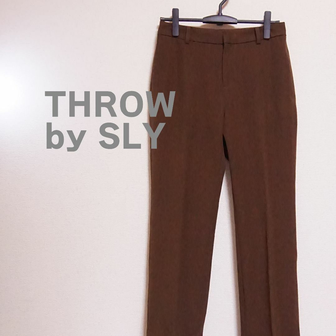 SLY(スライ)のTHROW by SLY スローバイスライ　パンツ　茶色　ブラウン　レディース レディースのパンツ(カジュアルパンツ)の商品写真