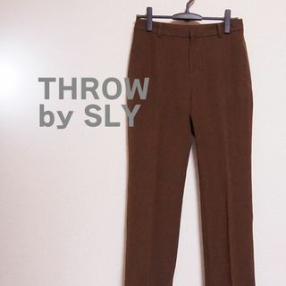 スライ(SLY)のTHROW by SLY スローバイスライ　パンツ　茶色　ブラウン　レディース(カジュアルパンツ)