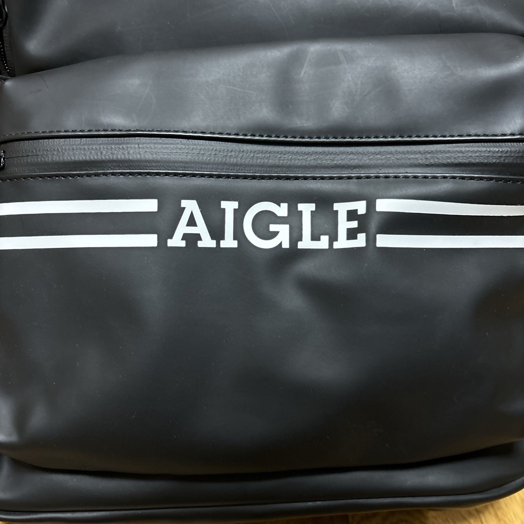 AIGLE(エーグル)のAIGLE リュック　黒　ブラック　新品未使用❣️ レディースのバッグ(リュック/バックパック)の商品写真