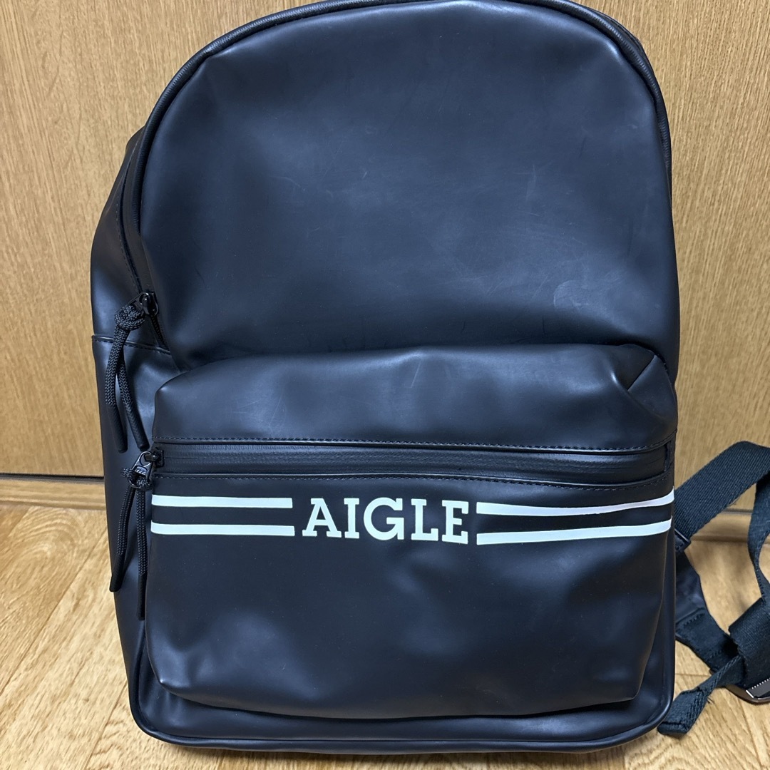 AIGLE(エーグル)のAIGLE リュック　黒　ブラック　新品未使用❣️ レディースのバッグ(リュック/バックパック)の商品写真