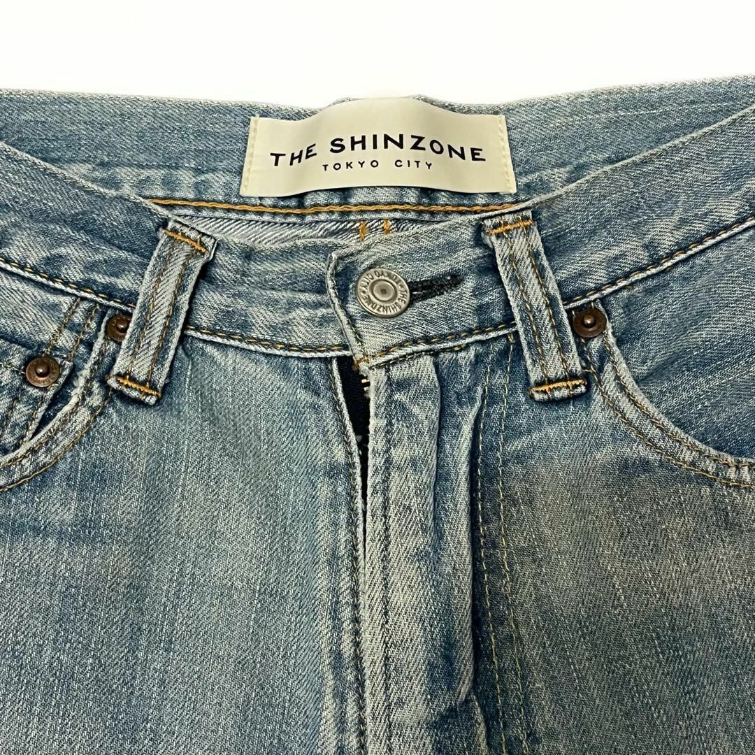 Shinzone(シンゾーン)のTHE SHINZONE ザシンゾーン★ハイウエストデニム ダメージジーンズ レディースのパンツ(デニム/ジーンズ)の商品写真