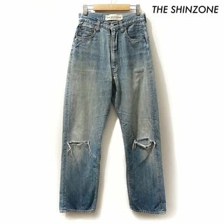 Shinzone - THE SHINZONE ザシンゾーン★ハイウエストデニム ダメージジーンズ