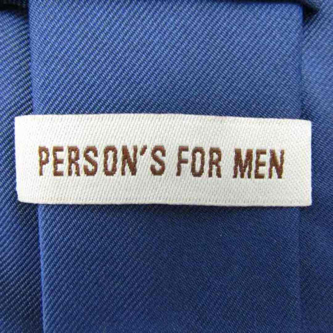 PERSON'S(パーソンズ)のパーソンズ ブランド ネクタイ 無地 シルク PO  メンズ ネイビー PERSONS メンズのファッション小物(ネクタイ)の商品写真