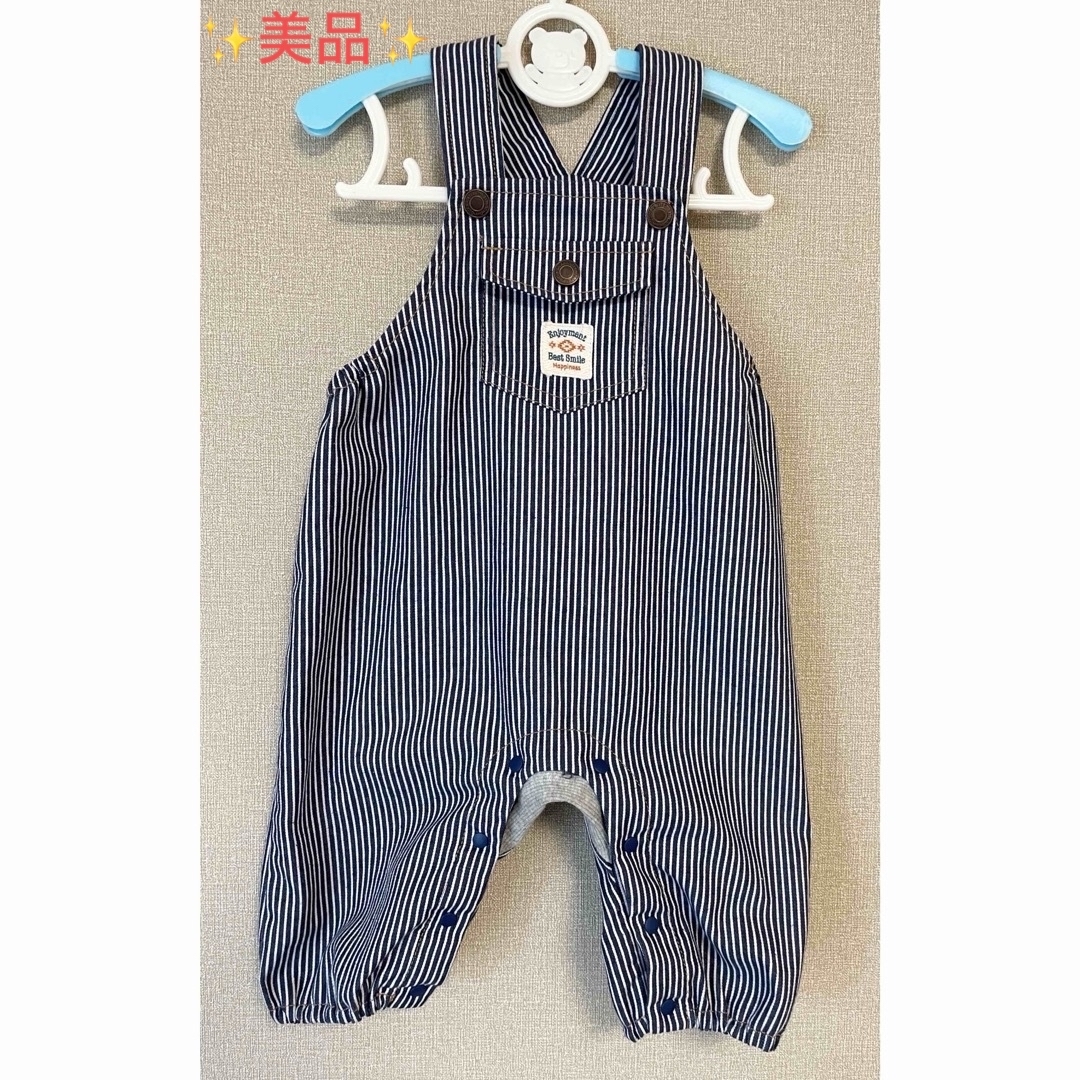 ベビー ロンパース かわいい サロペット デニム オーバーオール 80 90 キッズ/ベビー/マタニティのベビー服(~85cm)(ロンパース)の商品写真