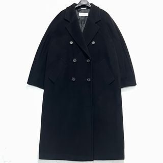 最高峰MaxMara 白タグ 101801アイコンコート カシミヤ 黒