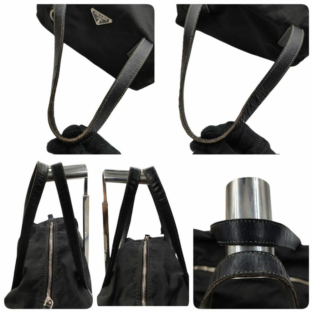 PRADA(プラダ)のプラダ ミニボストンバッグ トライアングルロゴ ナイロン ブラック シンプル レディースのバッグ(ボストンバッグ)の商品写真