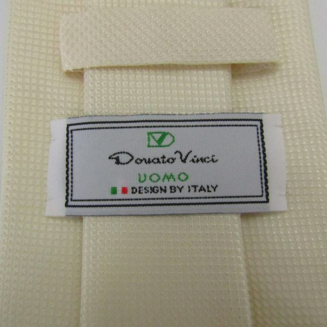 ドナートヴィンチ ブランド ネクタイ チェック柄 格子柄 シルク 日本製 PO  メンズ オフホワイト Donato Vinci メンズのファッション小物(ネクタイ)の商品写真