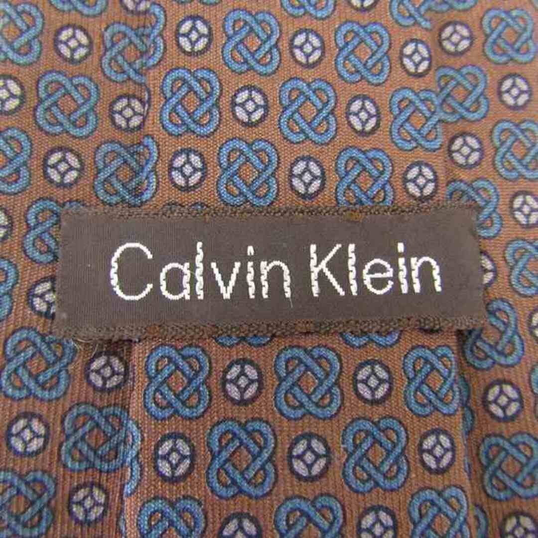 カルバンクライン ブランド ネクタイ ドット 小紋柄 シルク PO  メンズ ブラウン Calvin klein メンズのファッション小物(ネクタイ)の商品写真