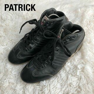 パトリック(PATRICK)のパトリックPATRICKレザースニーカーハイカット黒ブラック(スニーカー)