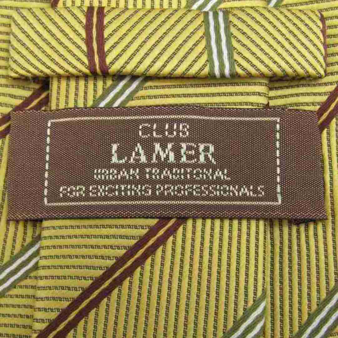 クラブラメール ブランド ネクタイ ストライプ柄 グラデーション PO  メンズ イエロー CLUB LAMER メンズのファッション小物(ネクタイ)の商品写真