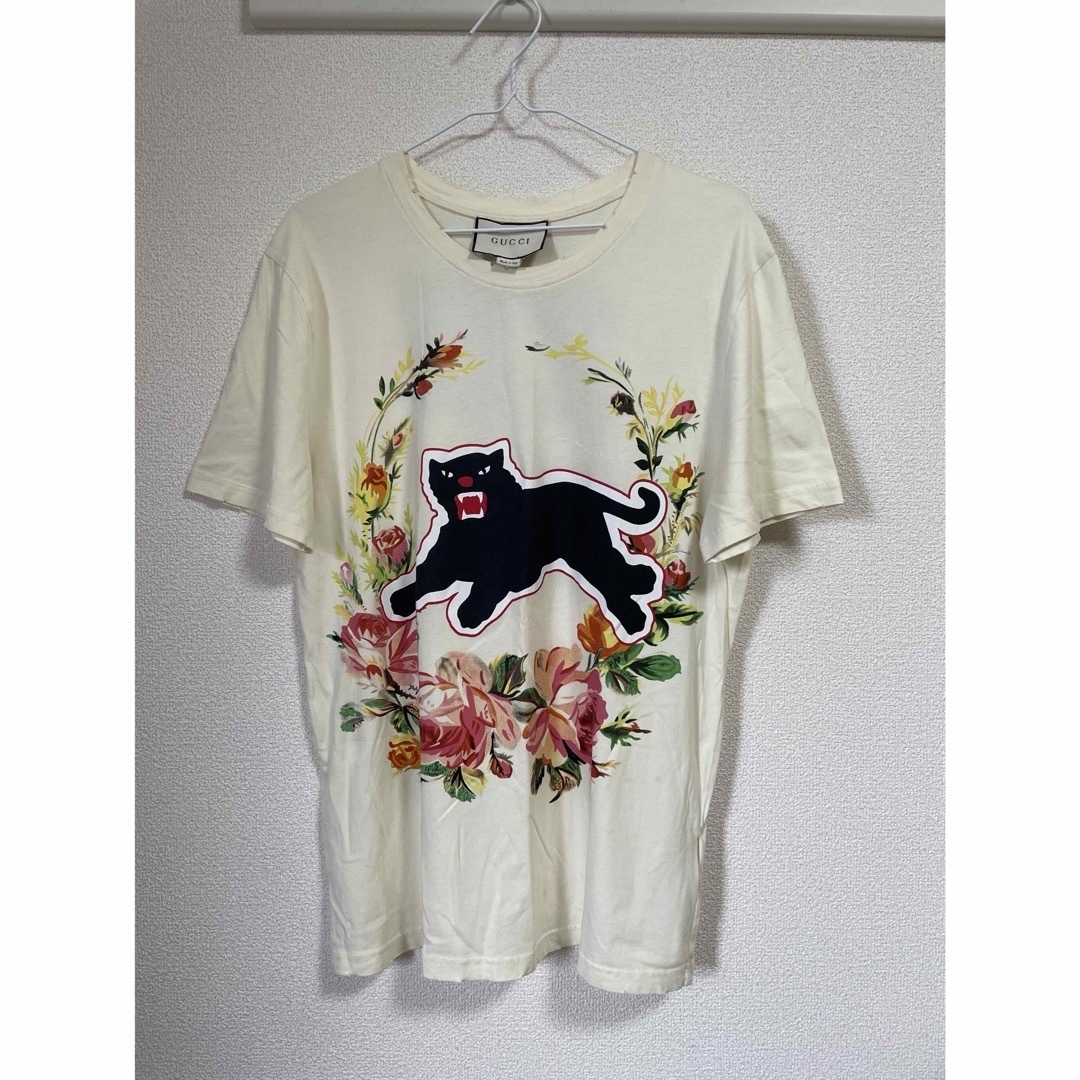 Gucci(グッチ)のグッチ メンズ ラウンドＴシャツ アイボリー M メンズのトップス(Tシャツ/カットソー(半袖/袖なし))の商品写真