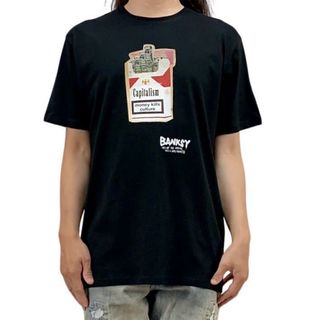 新品 BANKSY マルボロ Marlboro タバコ グラフィティ Tシャツ(Tシャツ/カットソー(半袖/袖なし))