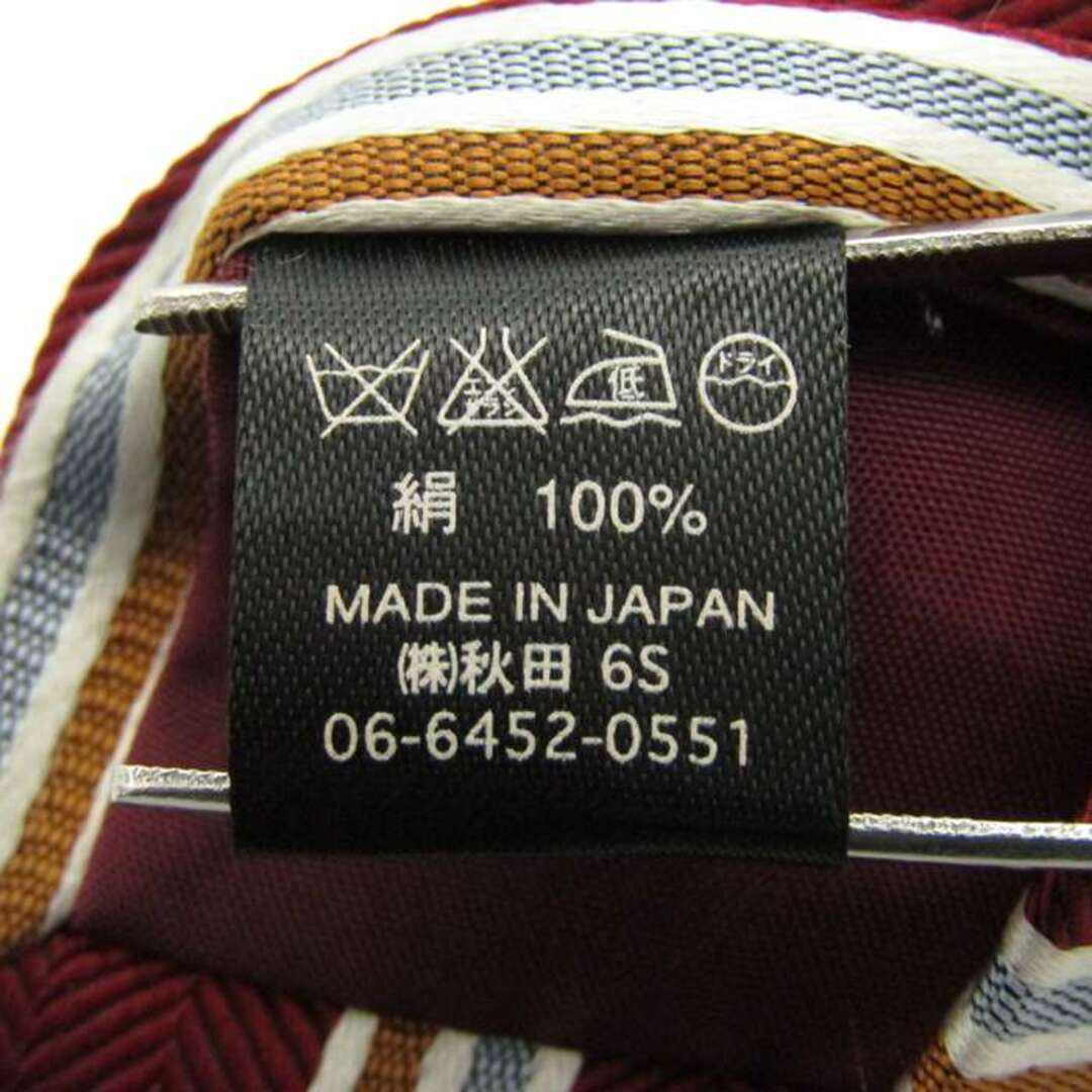 REGAL(リーガル)のリーガル ブランド ネクタイ ストライプ柄 シルク 日本製 PO  メンズ ワインレッド REGAL メンズのファッション小物(ネクタイ)の商品写真