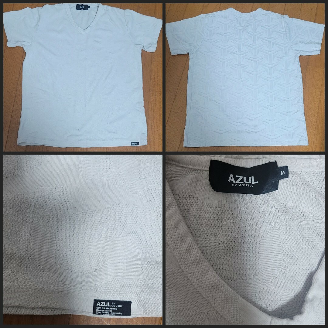 AZUL by moussy(アズールバイマウジー)のアズール Tシャツ メンズ 半袖 5枚セット まとめ売り メンズのトップス(Tシャツ/カットソー(半袖/袖なし))の商品写真
