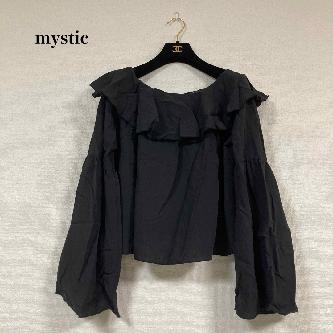 mystic(ミスティック)の美品 mystic ミスティック ブラウス FREE 春夏 レディースのトップス(シャツ/ブラウス(長袖/七分))の商品写真