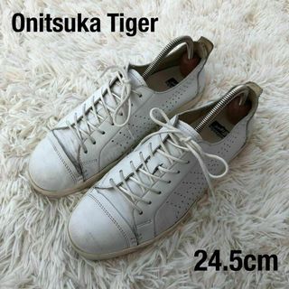 オニツカタイガー(Onitsuka Tiger)のOnitsukaTigerオニツカタイガーレザースニーカー白ホワイトTH4D4L(スニーカー)