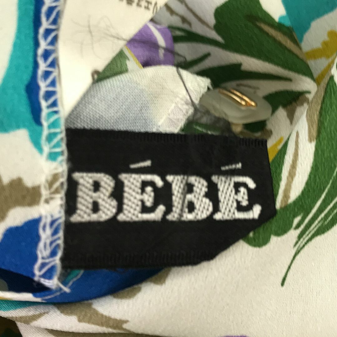 BEBE AU LAIT(ベベオレ)のbebe dore ワンピース ひざ丈ワンピース 長袖 シャツ襟 ウエストベルト レディースのワンピース(ひざ丈ワンピース)の商品写真