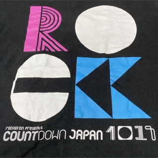 MUSIC TEE - CountdownJapan ROCK 両面プリント スタッフ 半袖Tシャツ 