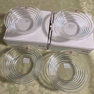 イッタラ(iittala)のイッタラ アイノ・アアルト ボウルS クリア 4ヶ(食器)