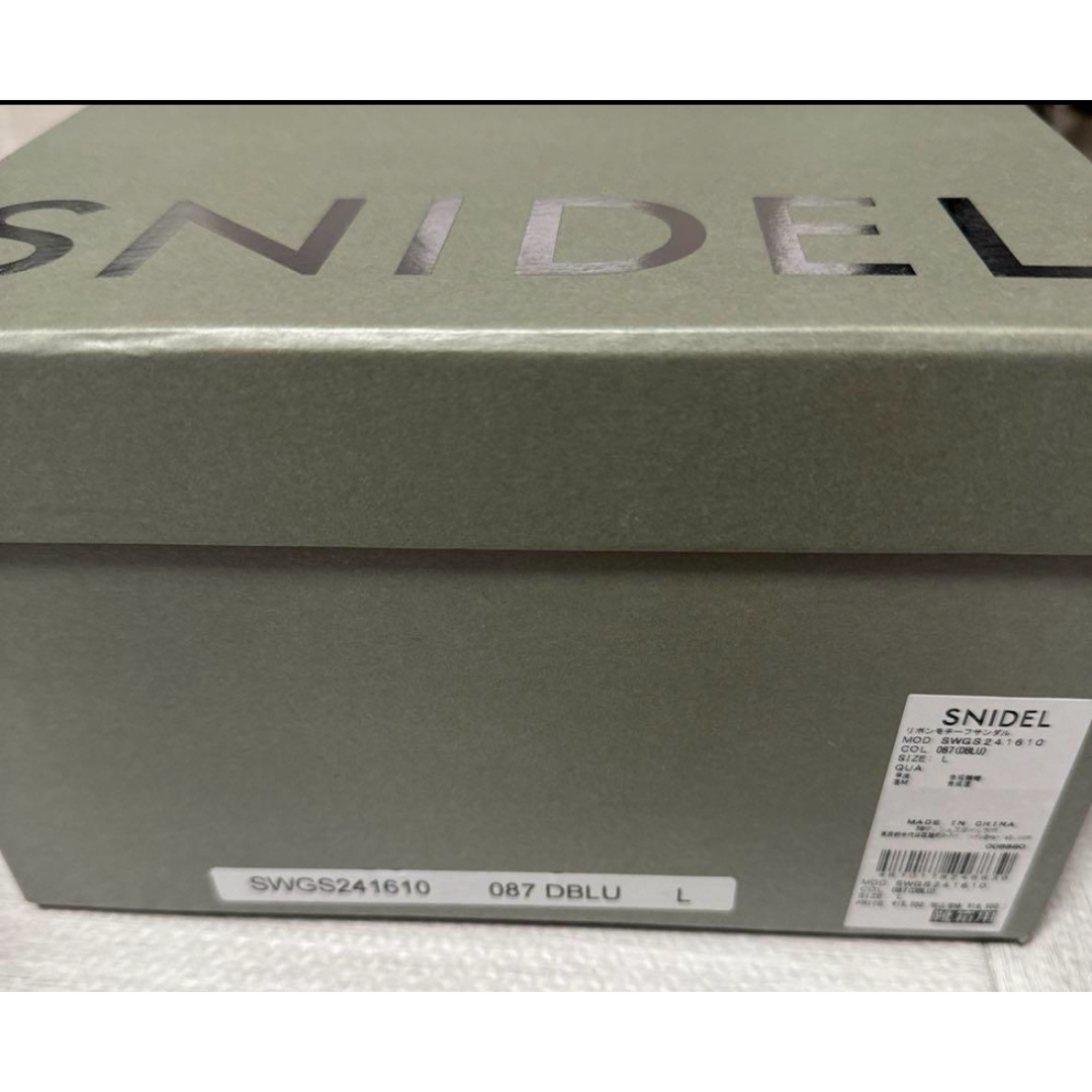 SNIDEL(スナイデル)の新品❣️スナイデル snidel❣️リボンモチーフサンダル　DBLU レディースの靴/シューズ(サンダル)の商品写真