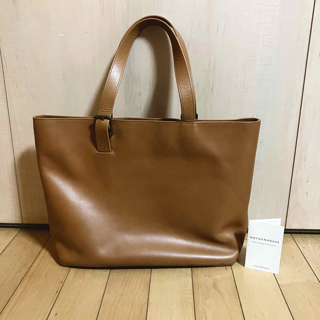 MOTHERHOUSE(マザーハウス)のマザーハウス　kohada Tote コハダ トート　M キャメル レディースのバッグ(トートバッグ)の商品写真