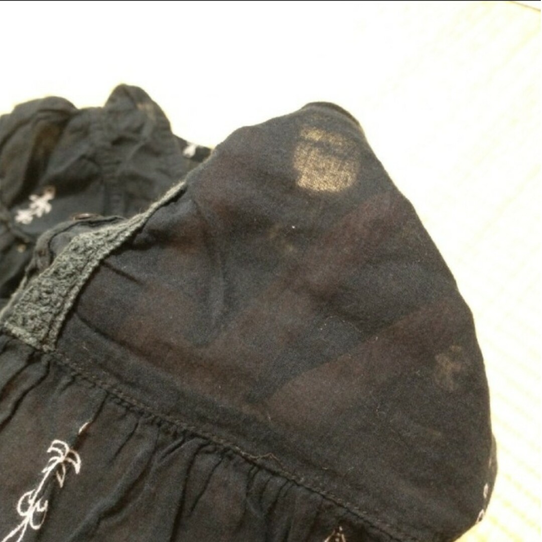 透け感　チュニック レディースのトップス(シャツ/ブラウス(半袖/袖なし))の商品写真