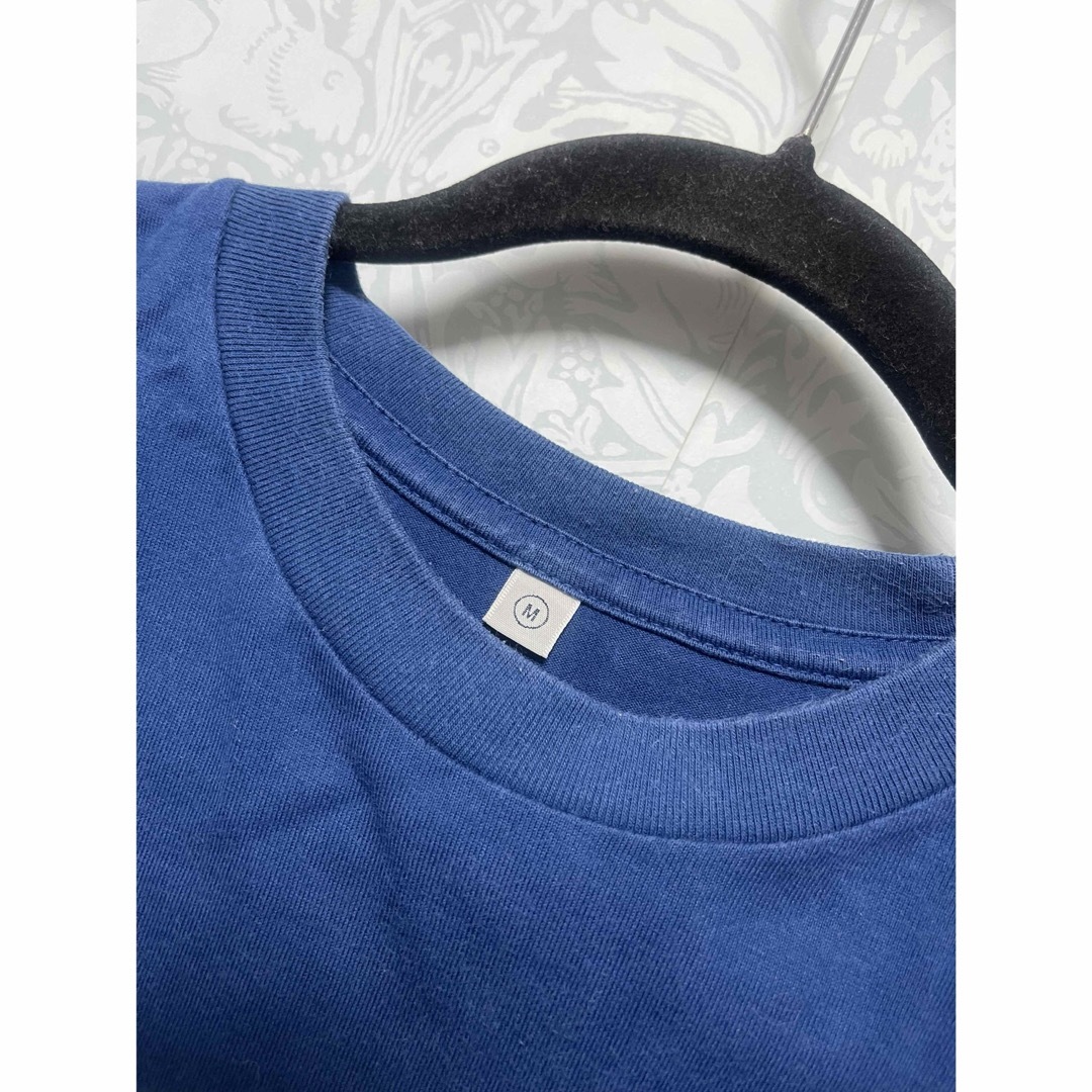 UNIQLO(ユニクロ)のユニクロ UNIQLO メンズ Mサイズ 青色 半袖 メンズのトップス(Tシャツ/カットソー(半袖/袖なし))の商品写真
