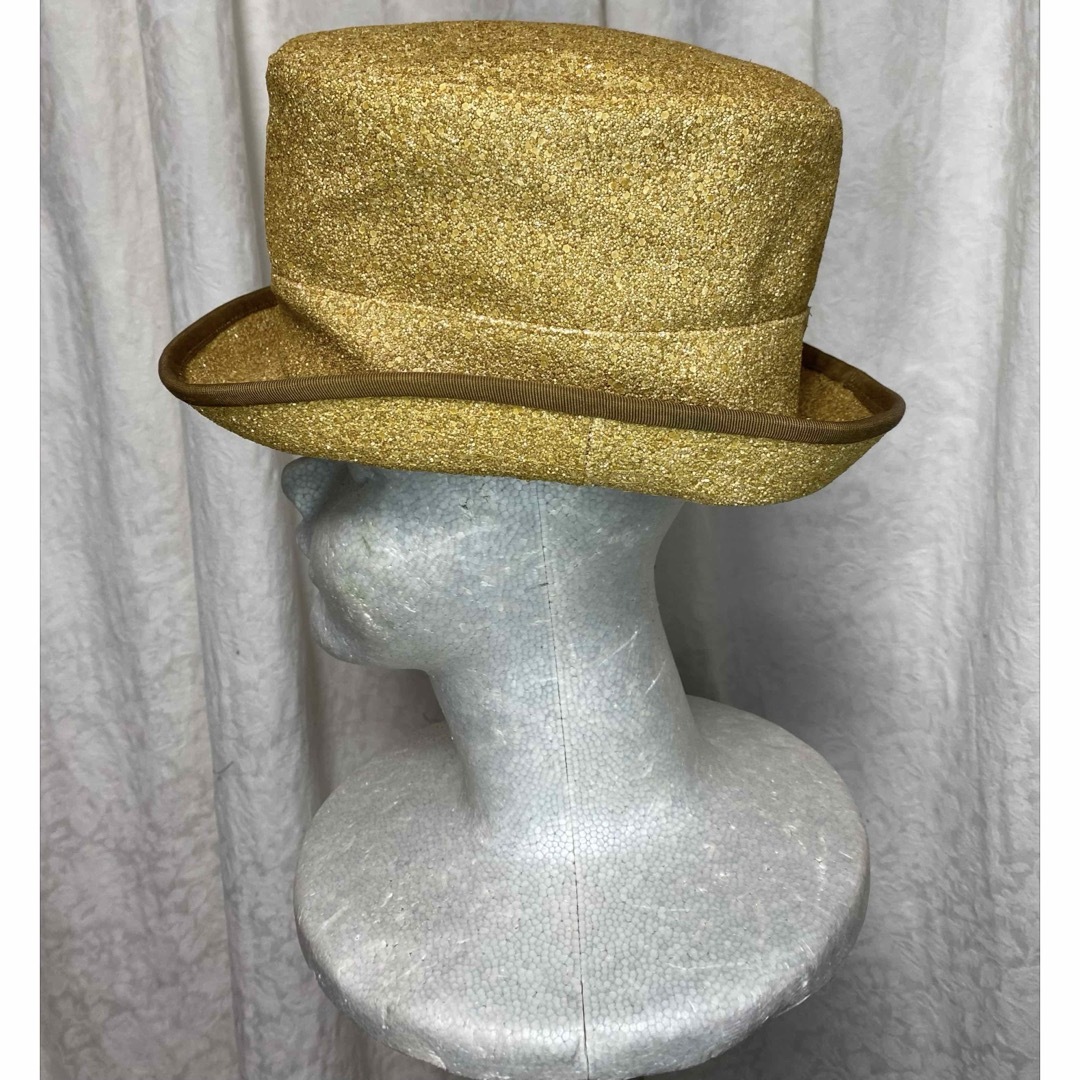 CA4LA(カシラ)のCA4LA カシラ ゴールドグリッター シルクハット型 新品未使用 メンズの帽子(ハット)の商品写真