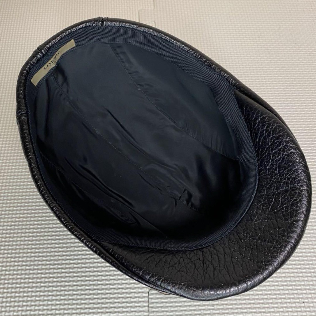 LOEWE(ロエベ)のLOEWE レザー ハンチング 2012AW ランウェイモデル レア レディースの帽子(ハンチング/ベレー帽)の商品写真