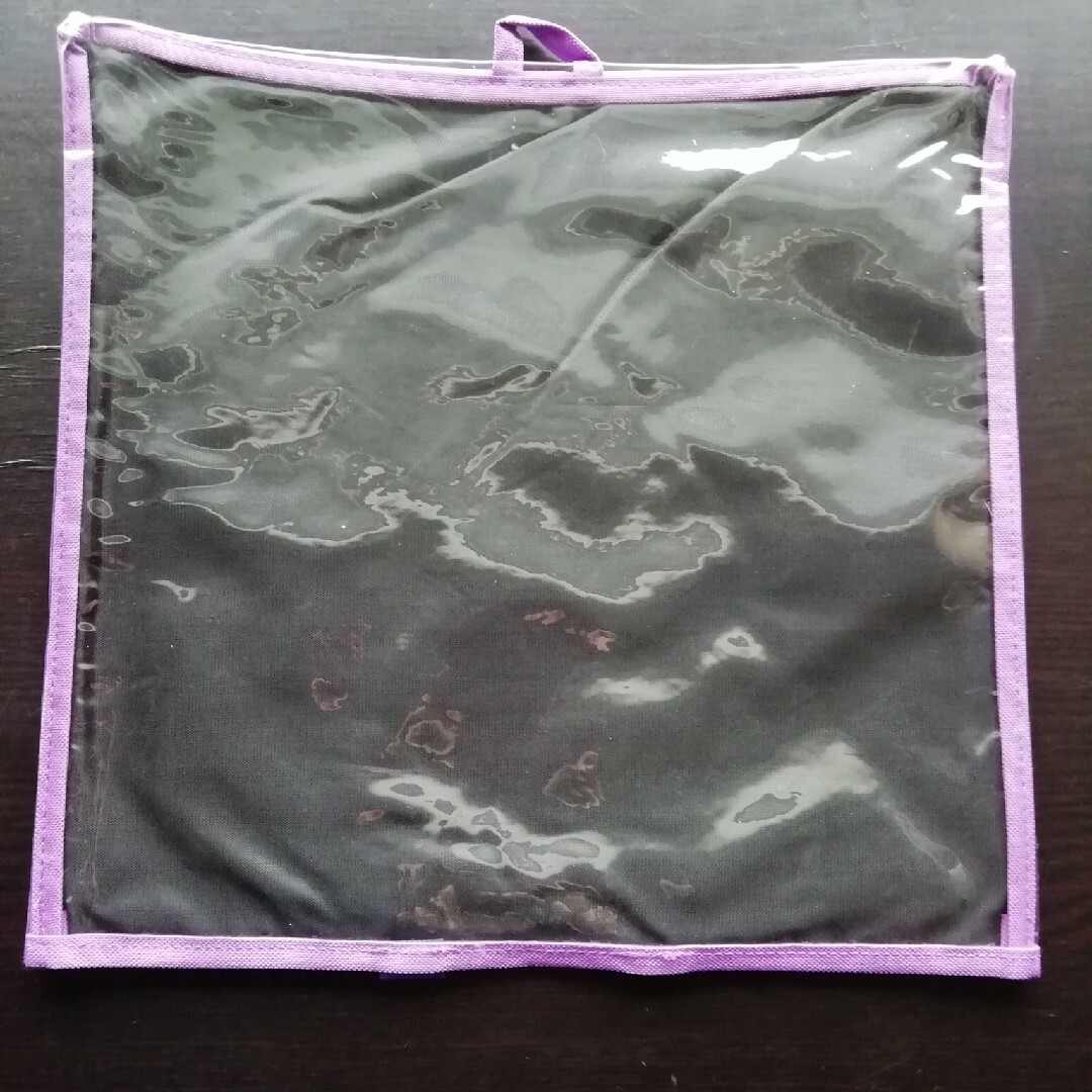 スリコの推し活グッズ⑤　紫　カラーうちわカバー 3COINS　6/30 レディースのバッグ(エコバッグ)の商品写真