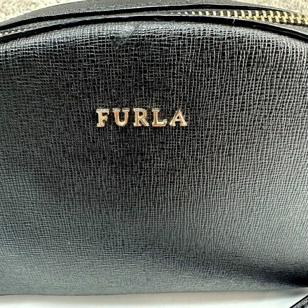 Furla(フルラ)の◆FURLA◆フルラ　ショルダーバッグ　カメラバッグ　レザー　黒　ゴールド金具 レディースのバッグ(ショルダーバッグ)の商品写真