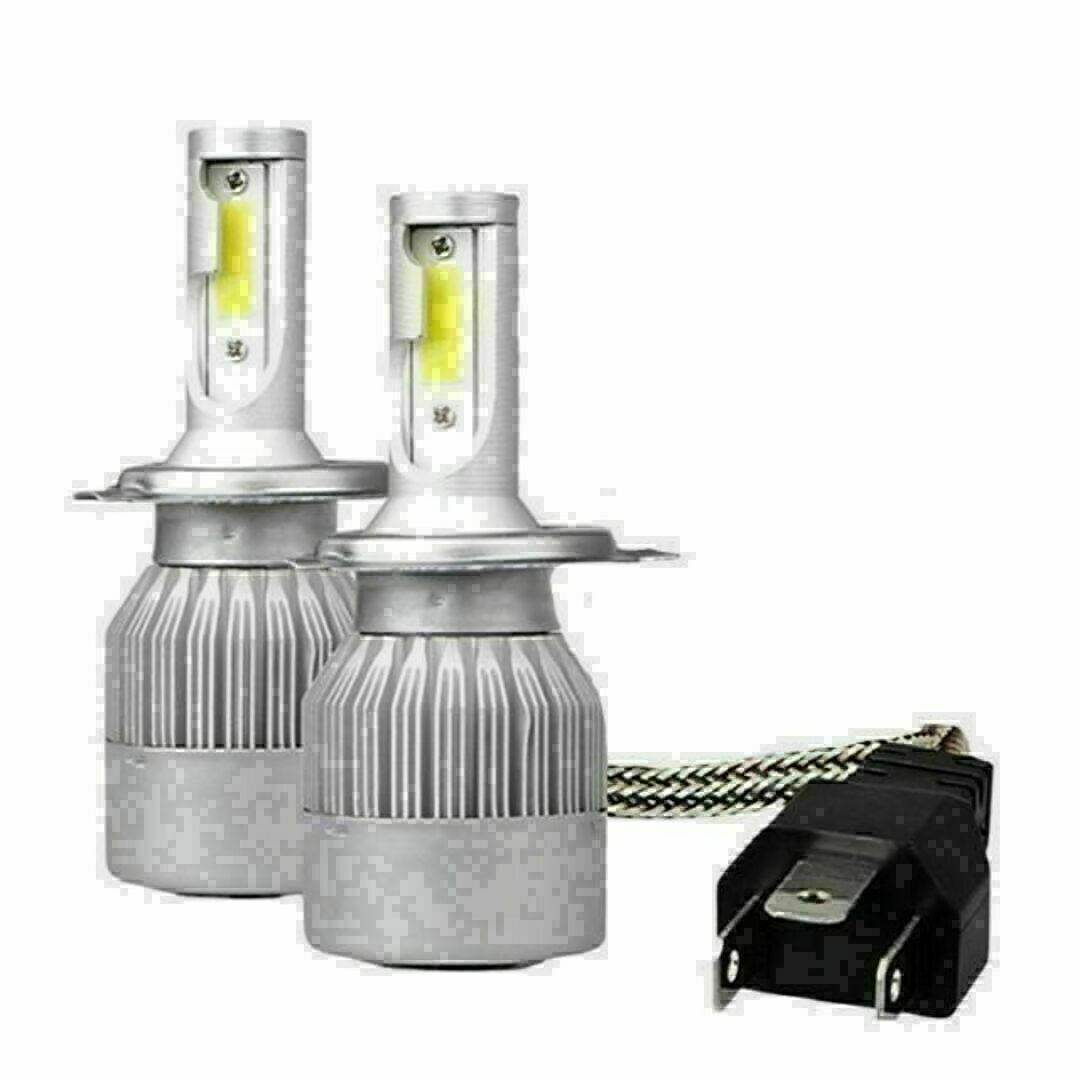 H4 LEDヘッドライト 車 LED 2個セット バルブ ホワイト　切替 自動車/バイクの自動車(汎用パーツ)の商品写真