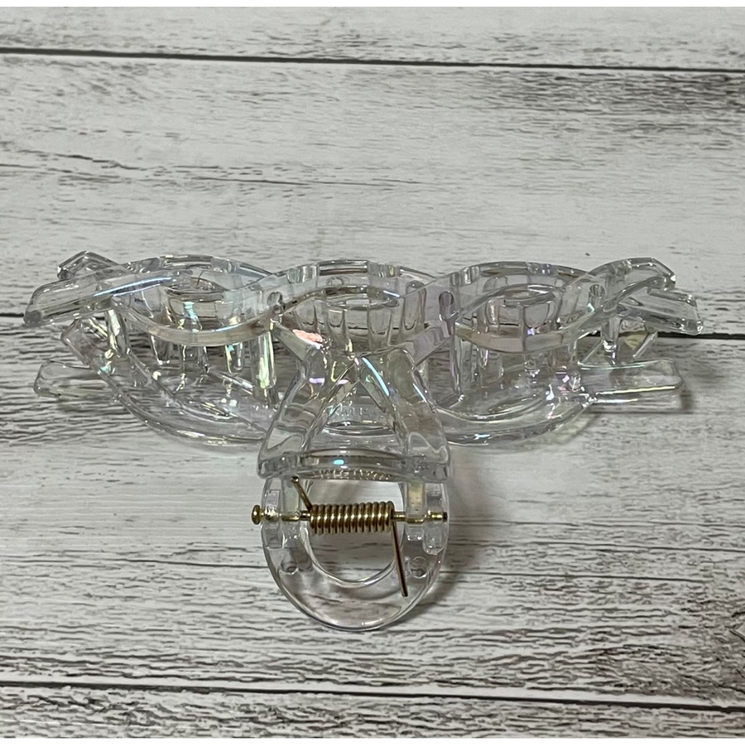 バンズクリップ　アレンジ　ヘアピン　韓国　スケルトン　透明　オルチャン　ヘアツメ レディースのヘアアクセサリー(その他)の商品写真
