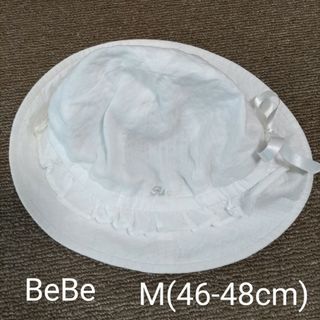 ベベ(BeBe)のBeBe ベビー帽子　46-48cm相当　フリル　花柄(帽子)