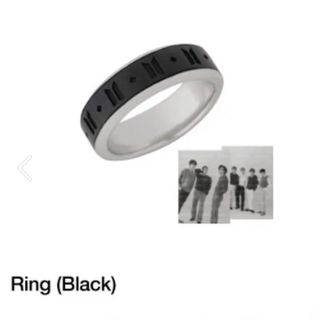 ボウダンショウネンダン(防弾少年団(BTS))のBTS MONOCHROME  リング ブラック　M 11号(アイドルグッズ)