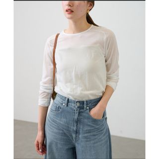 フレームワーク(FRAMeWORK)の【JANE SMITH】SHEER BACK OPEN PULLOVER(Tシャツ(長袖/七分))