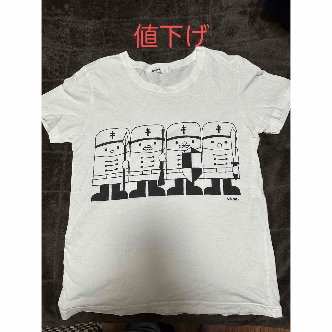 Ne-net(ネネット)のNe net メンズ白Tシャツ メンズのトップス(Tシャツ/カットソー(半袖/袖なし))の商品写真